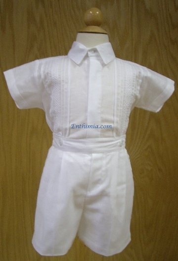 655. Boy's 2 piece Baptism Suit-18 Mos